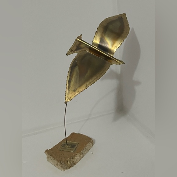 Vintage MCM Brutalist Burnt Brass (?) Bird Sculpture - Picture 7 of 11